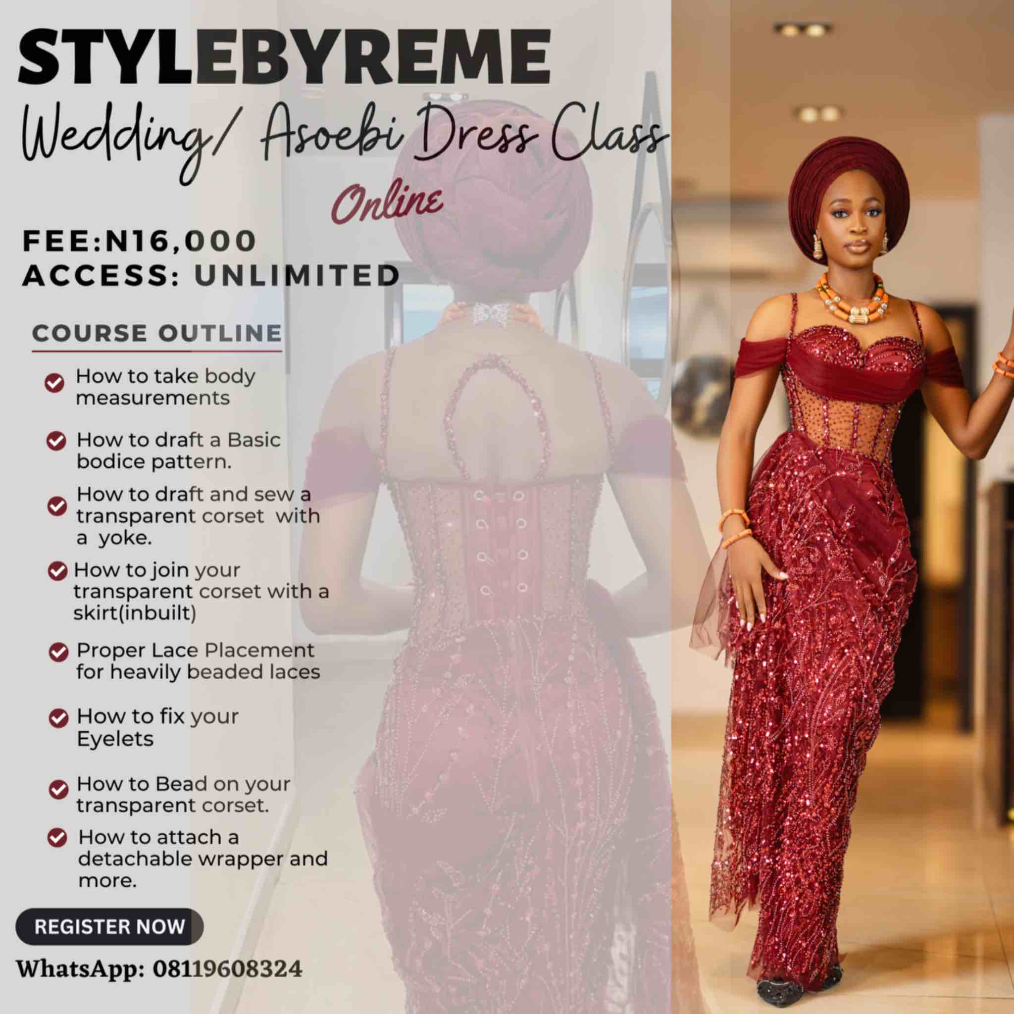 Wedding/Asoebi Dress Class