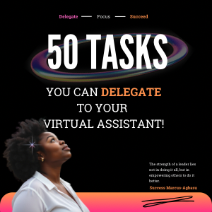 Buy 50 Task Lists You Can Delegate to Your Virtual Assistant by Success ...