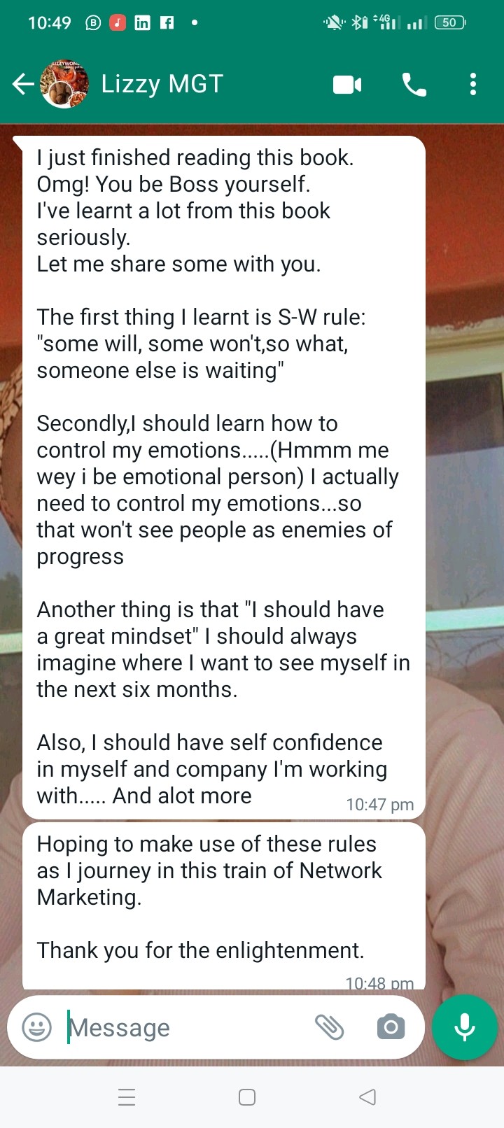 Customer review 1