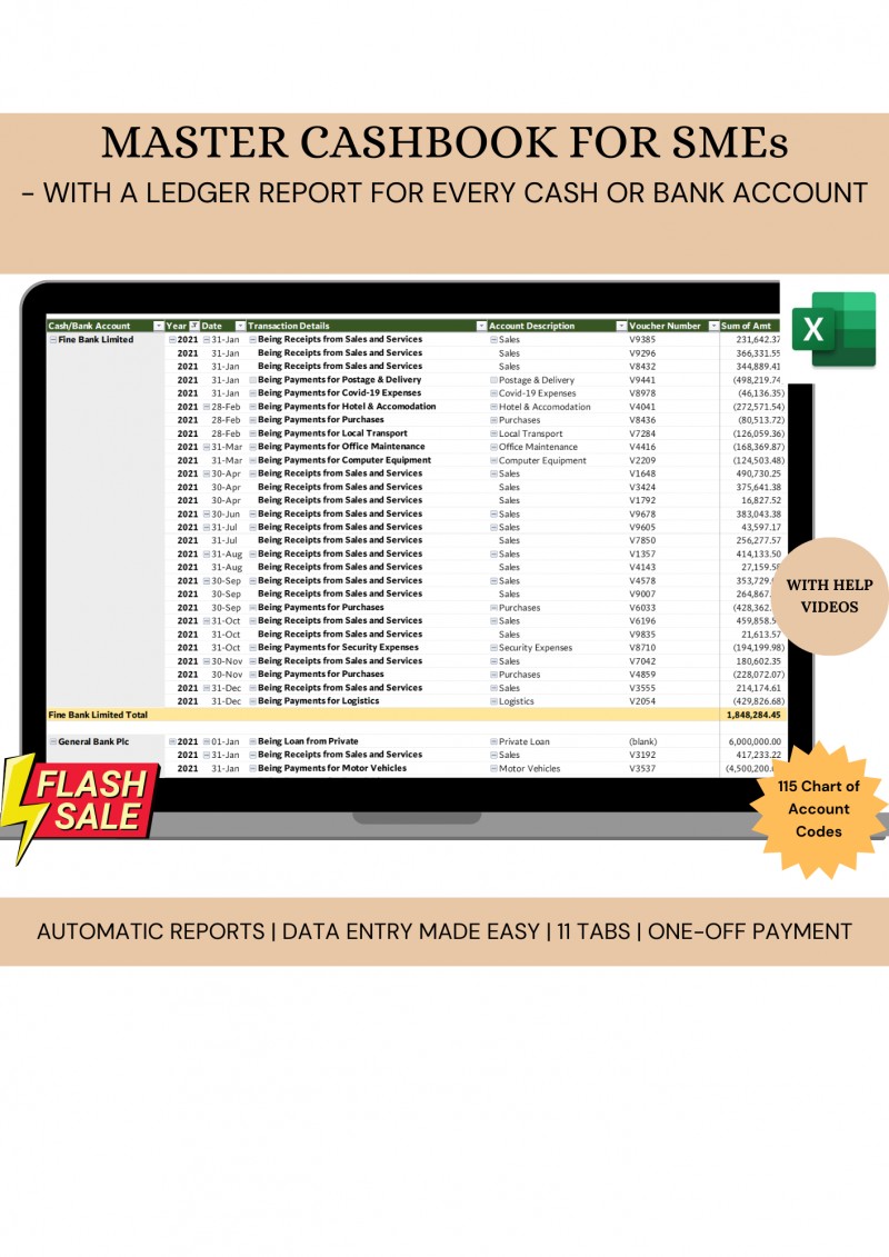 Master Cashbook V1122G
