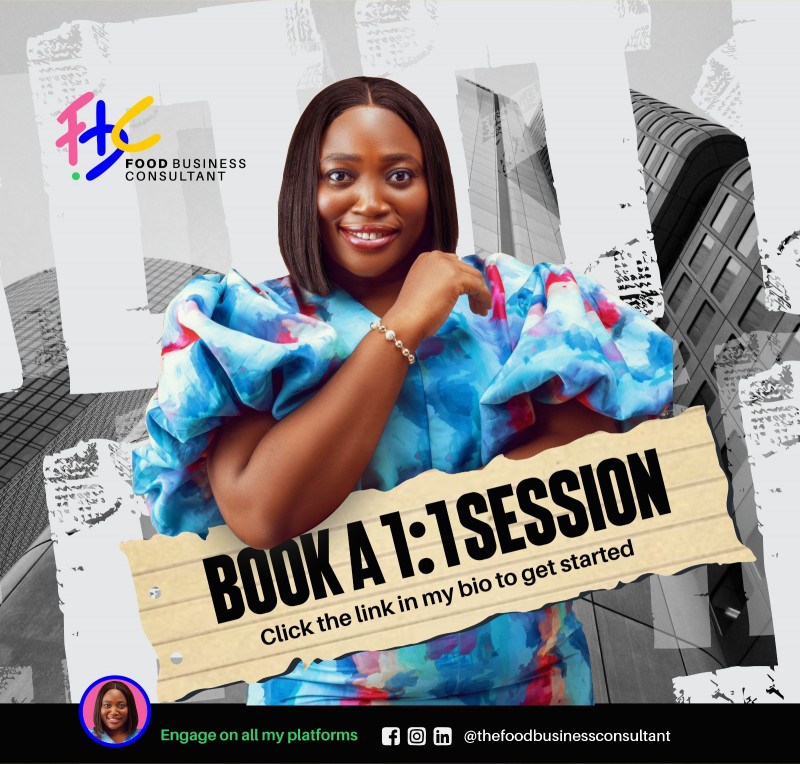 Physical 1:1 Food Business Strategy Session  ( Lagos Residents only)