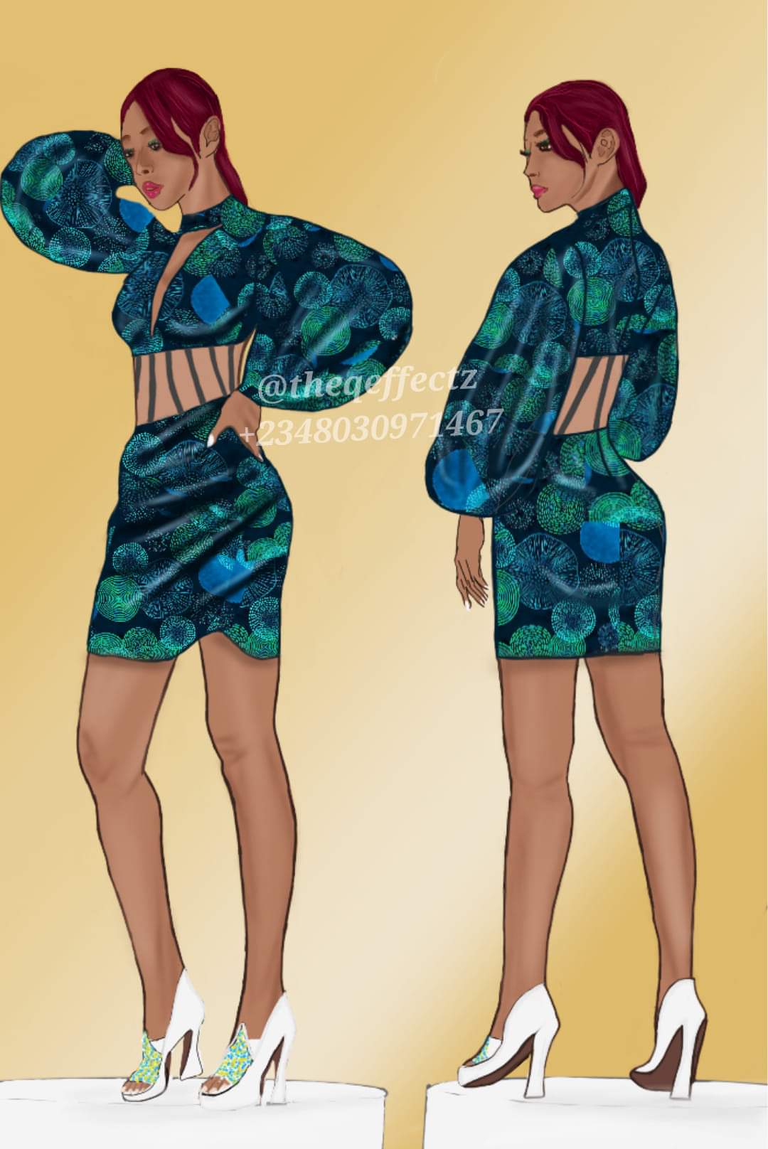 MOBILE FASHION ILLUSTRATION