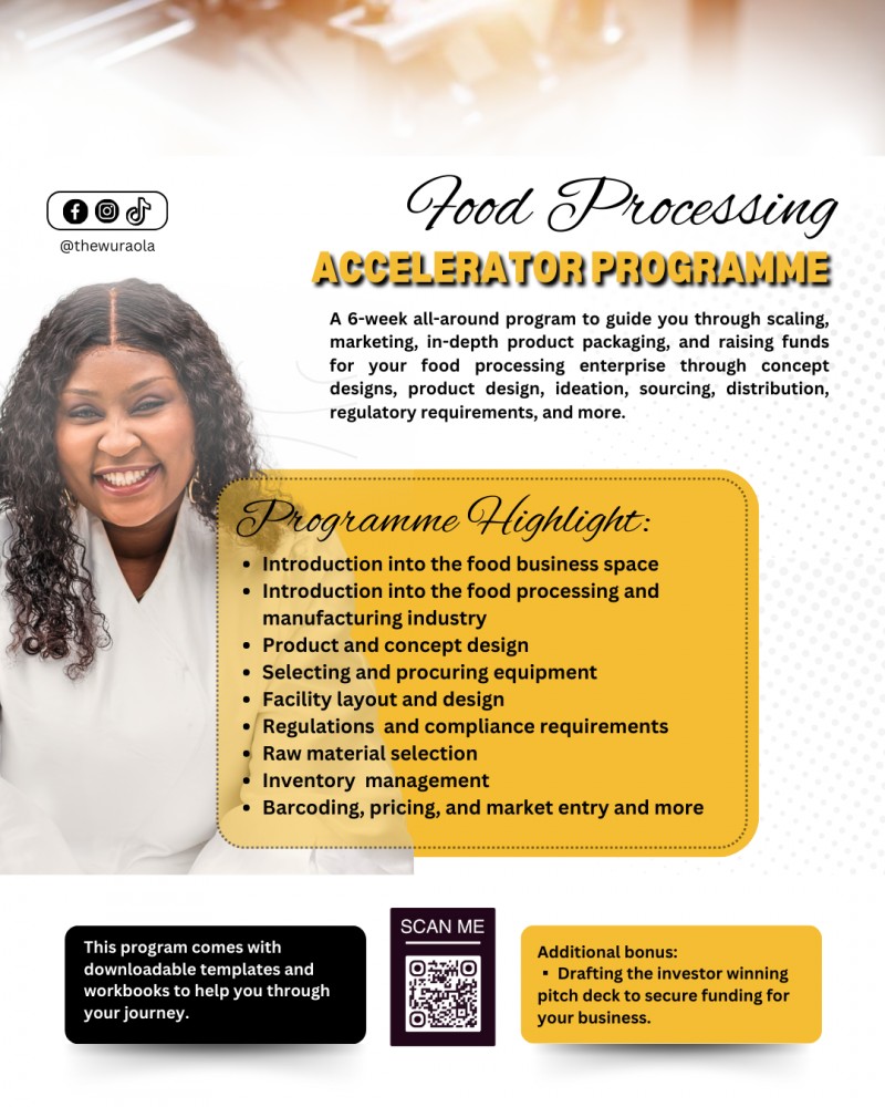 Buy Food Processing Accelerator Program by Ogungbola Ayeni-Wuraola on ...