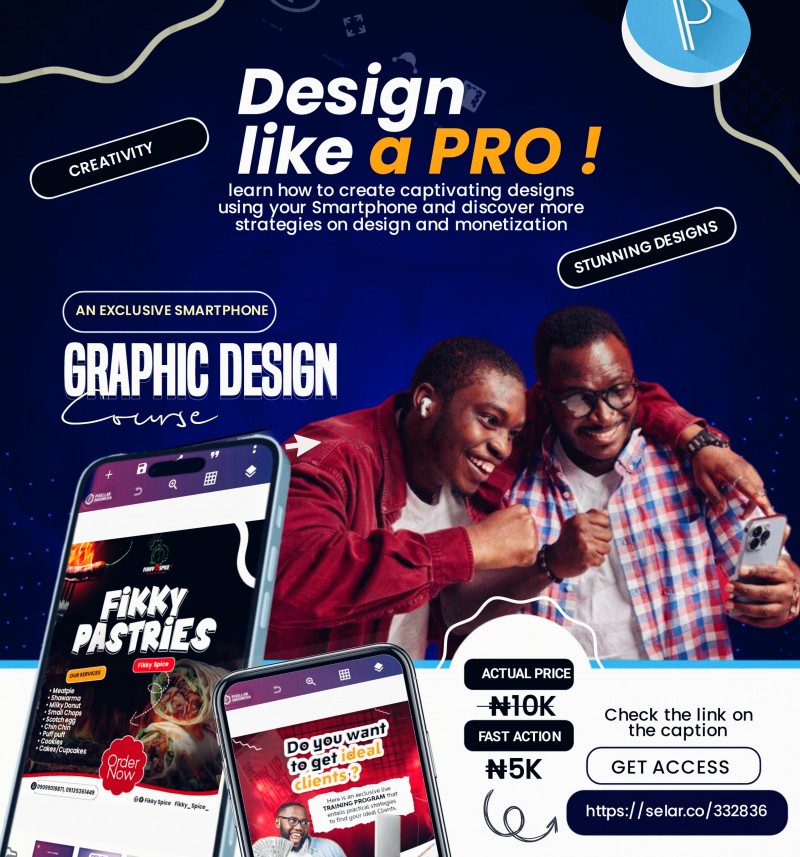 Smartphone Graphics Design Course Buy SMARTPHONE GRAPHIC DESIGN COURSE by Adeniyi Adewale Timothy on Selar