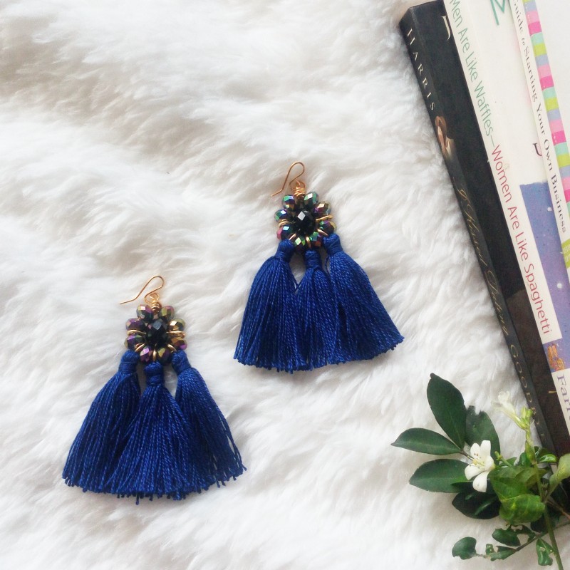 Mimi earrings - Royal blue