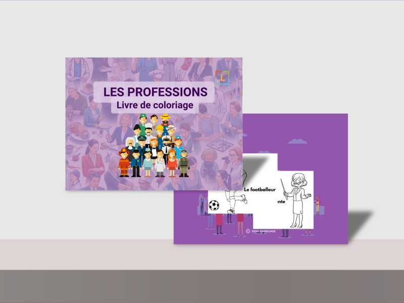 Les professions Livre de coloriage ( Professions coloring book)