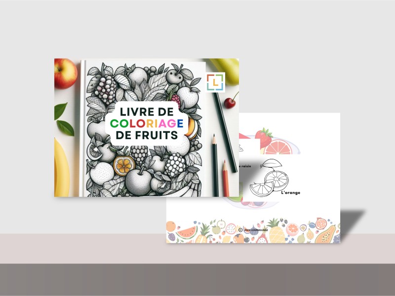 Livre de coloriage de fruits (Fruit coloring book)