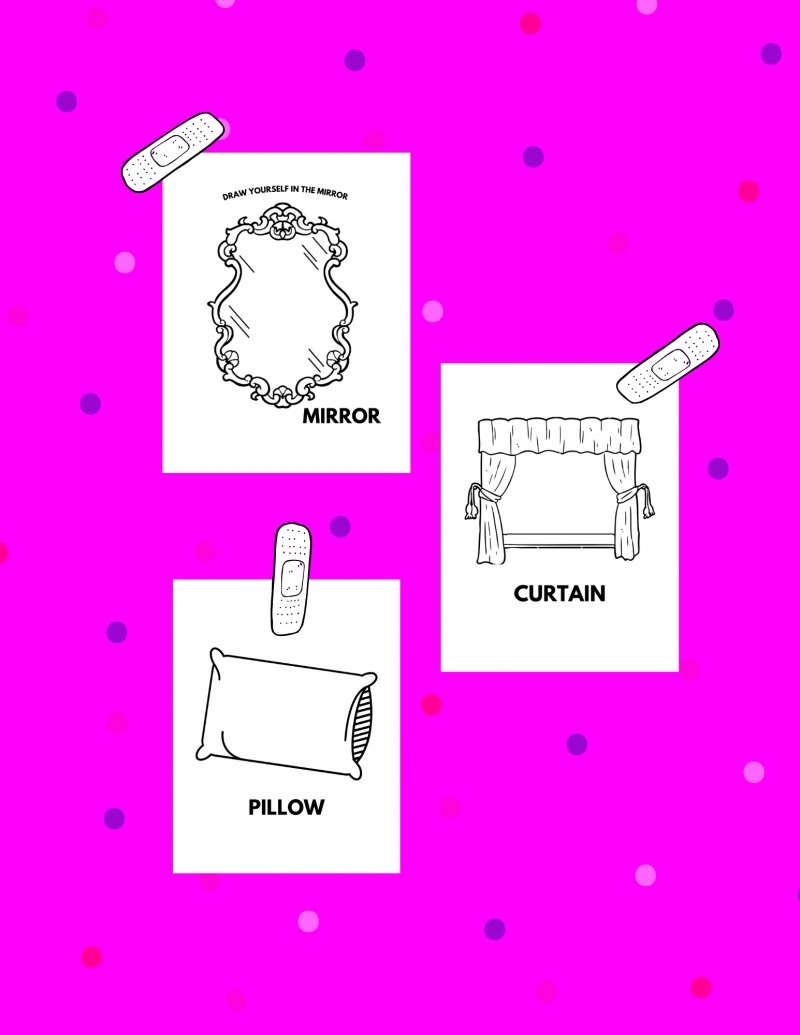 OBJECTS FOUND IN THE HOUSE coloring book