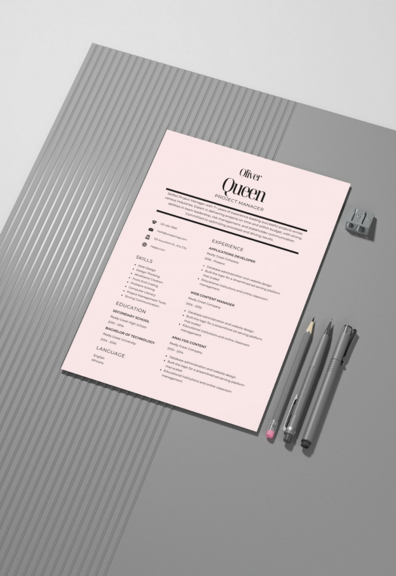 Canadian style CV
