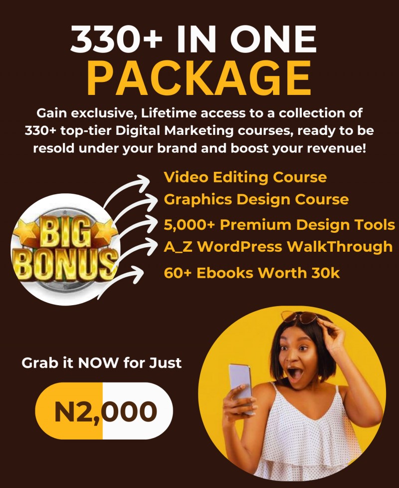 Get 330+ In One Package by WealthCraft Academy on Selar