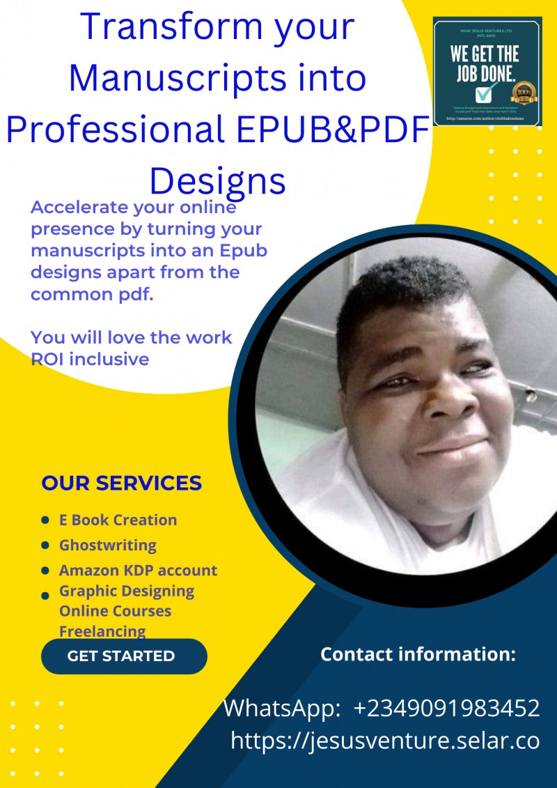 Manuscripts to EPUB&PDF: Expert Design Services