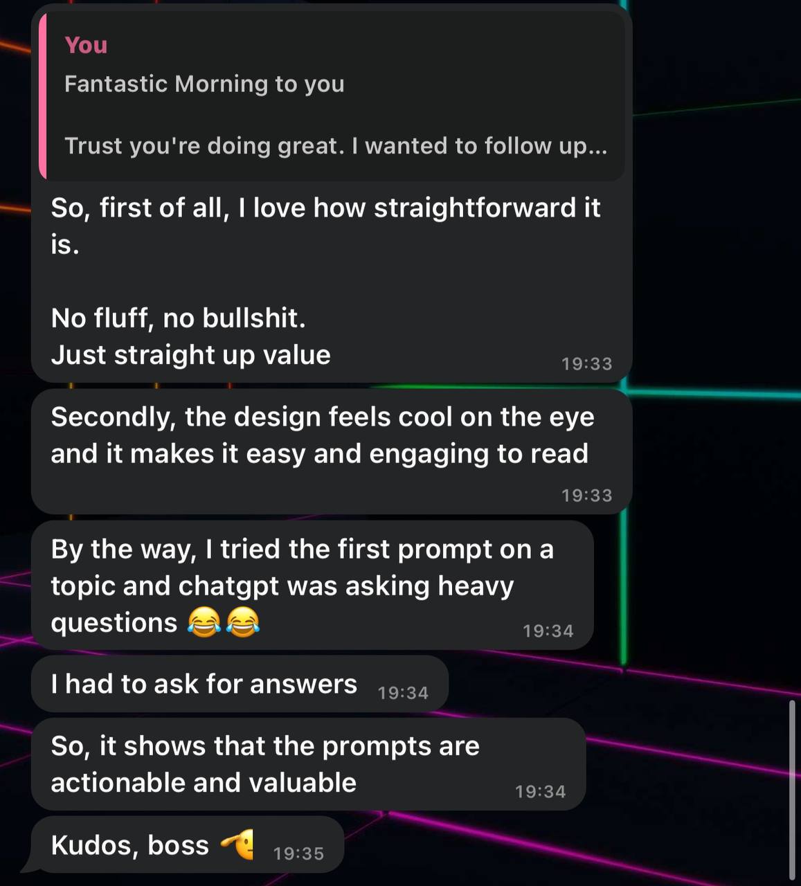 Customer review 1
