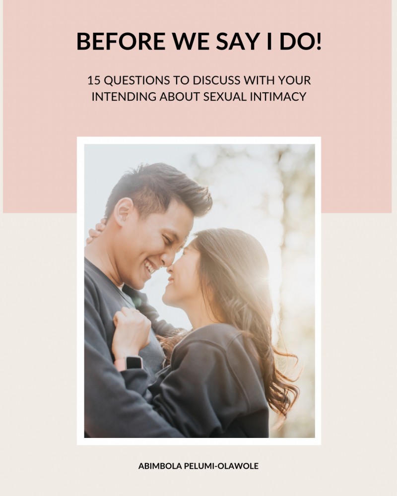 BEFORE WE SAY I DO