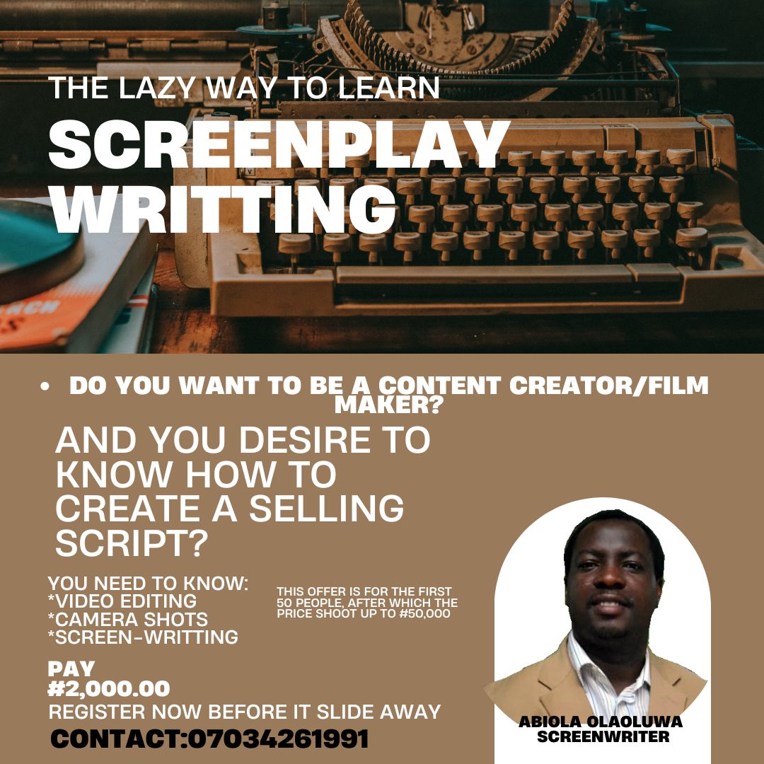 THE LAZY WAY OF WRITTING SCREENPLAY