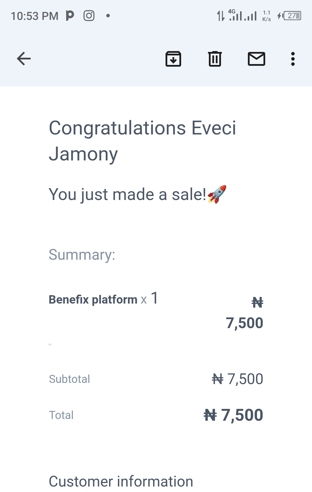 Customer review 1