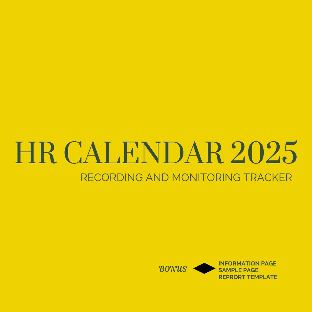 HR Calendar Recording and Monitoring Tracker