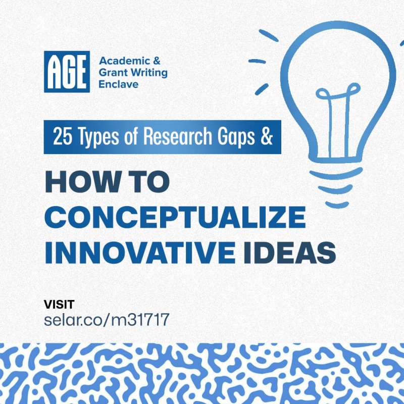 25 Types of Research Gaps & How to Conceptualize Novel Ideas (An Online Certification Course)
