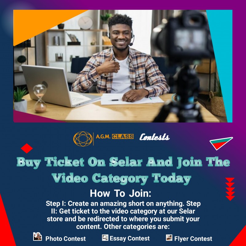 Buy Ticket to Video Contest Category by Agm Class on Selar