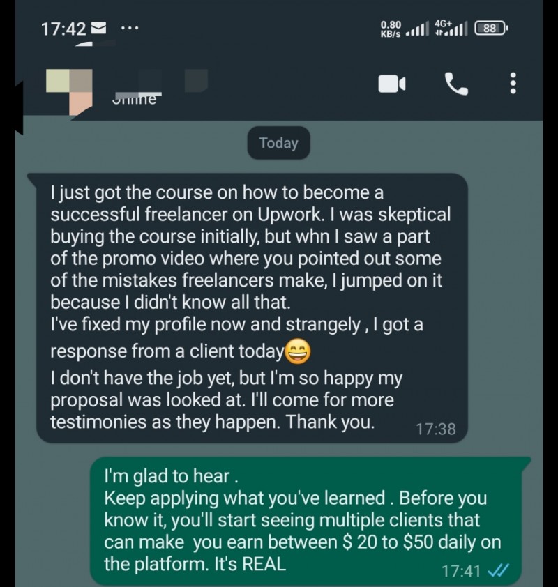 Customer review 1
