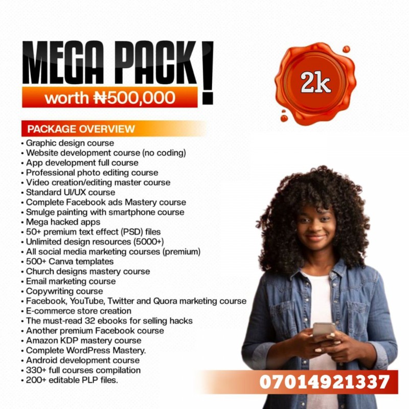 Buy Mega package for digital skill by Shareandearn on Selar