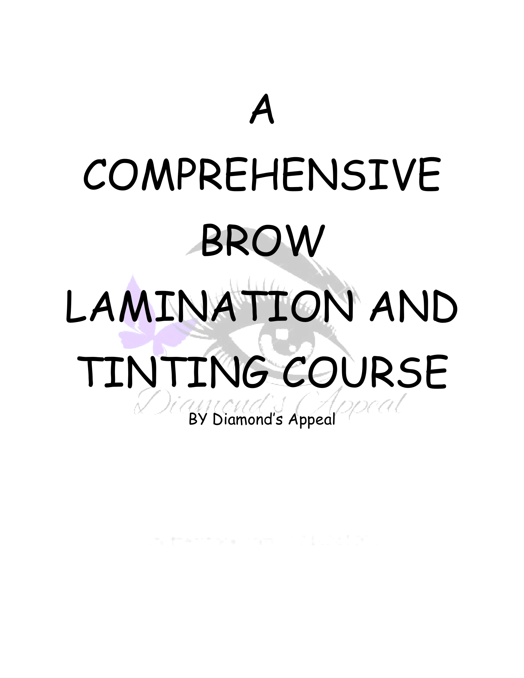 Buy Brow Lamination And Tint Course By Akani Diamond On Selar