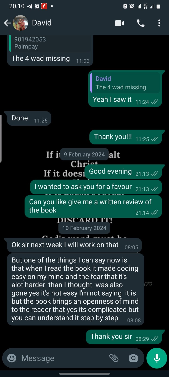 Customer review 1