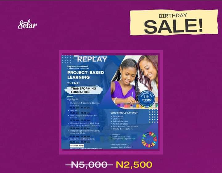 Project -Based Learning Training (Replay)