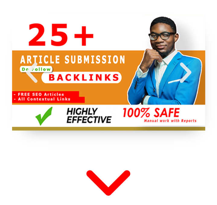 25+ Do Follow Article Submission Backlinks (Standard Plan)