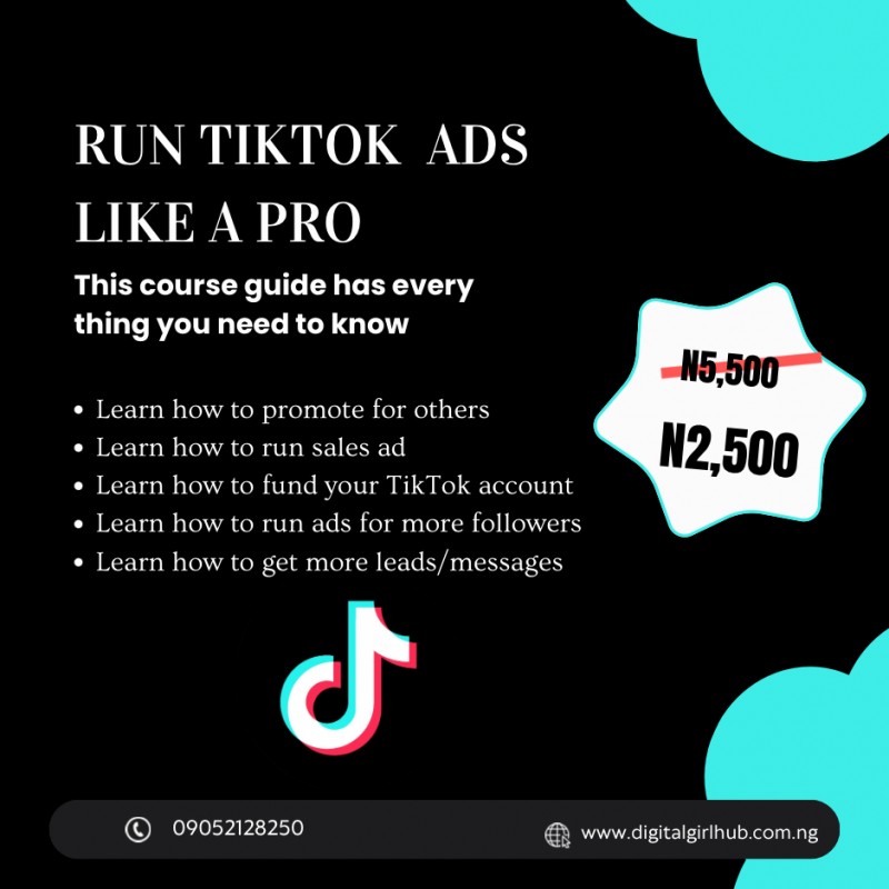 Buy Run TikTok ads like a pro by Anita Omorogbe on Selar.co