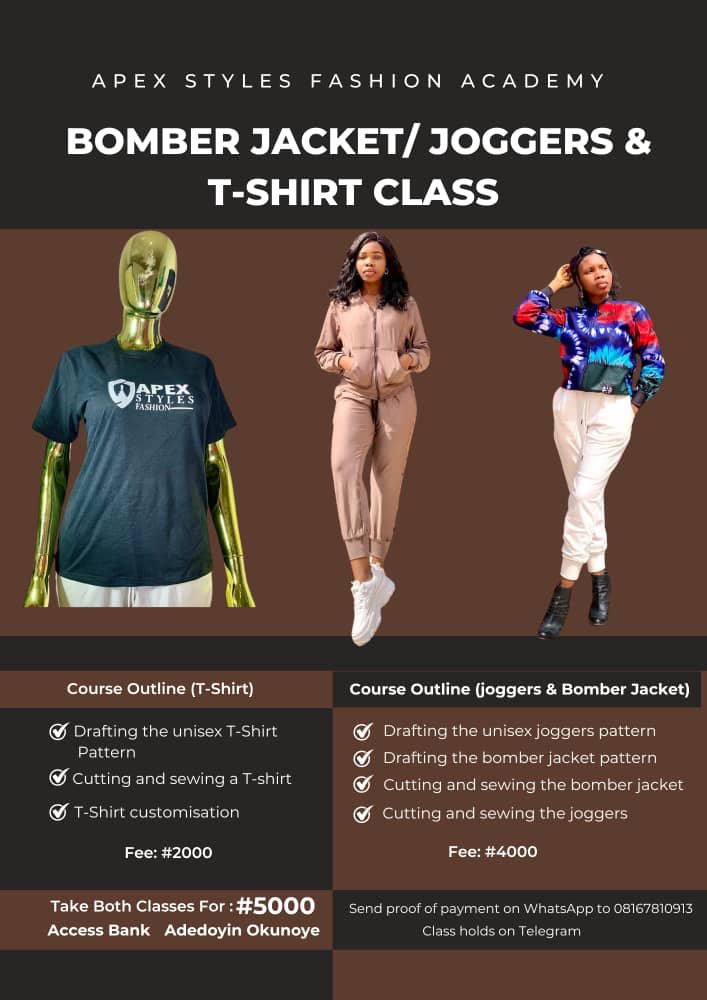 Bomber Jacket and T-Shirt Class