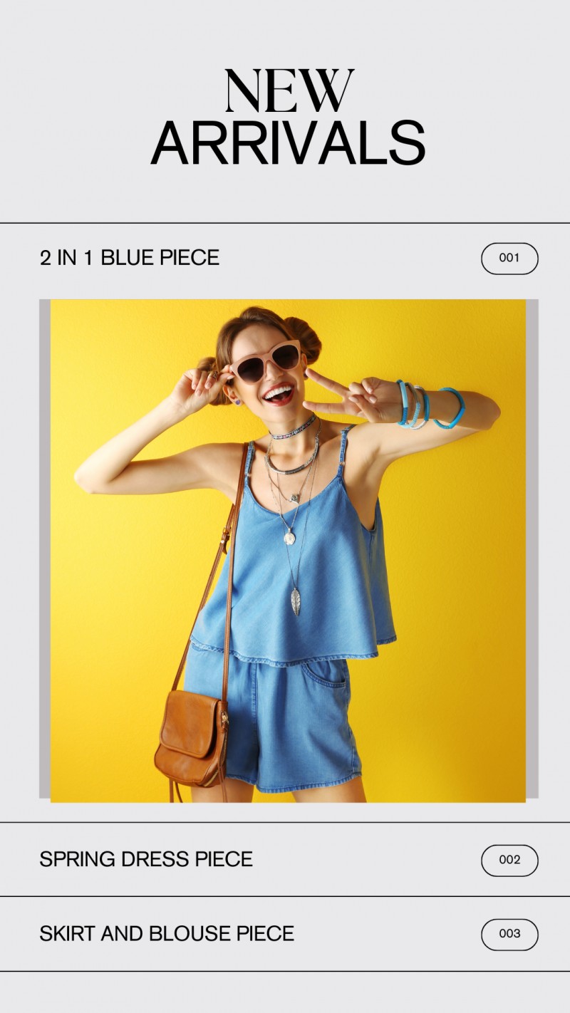 NEW ARRIVAL CLOTHING TEMPLATE