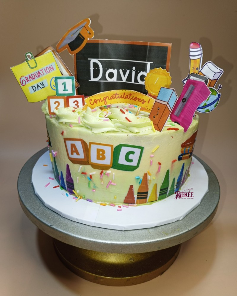 2Layer 8"Vanilla Buttercream cake