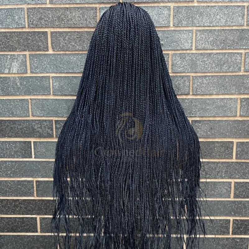 Microtwist braided wig