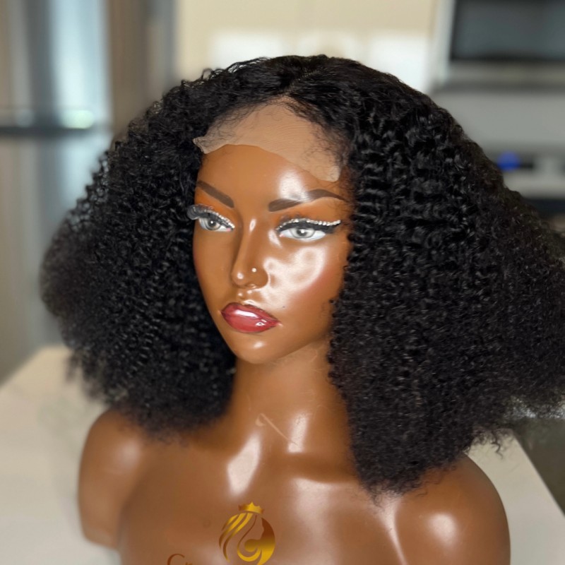 Pixie curls double drawn wig