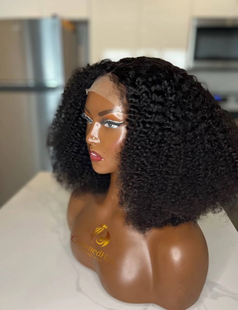Pixie curls double drawn wig