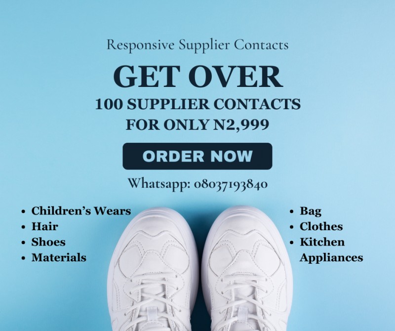 🔥 Nigerian Supplier Contact List for Dropshipping & Retail (100+ Responsive Contacts) 🔥