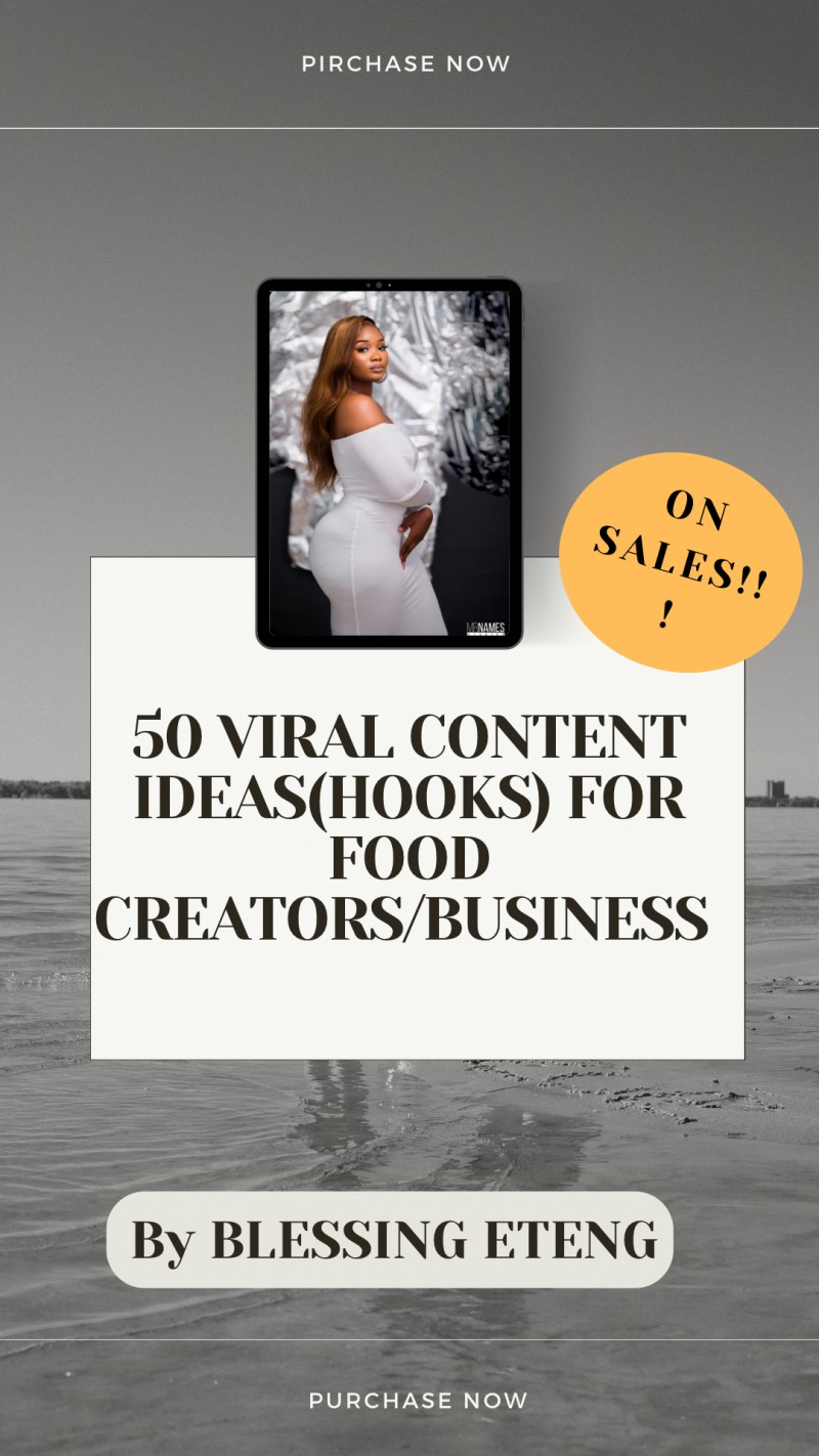 50 VIRAL CONTENT (HOOKS) FOR FOOD CREATORS/BUSINESS