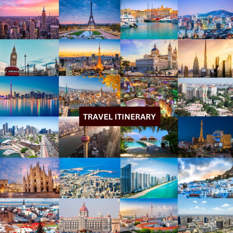 Personalized travel itinerary