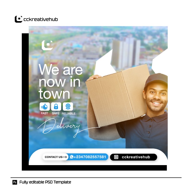 Logistics flyer template