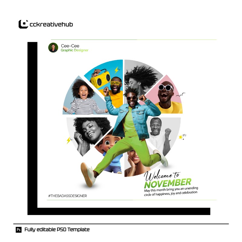 New month poster design