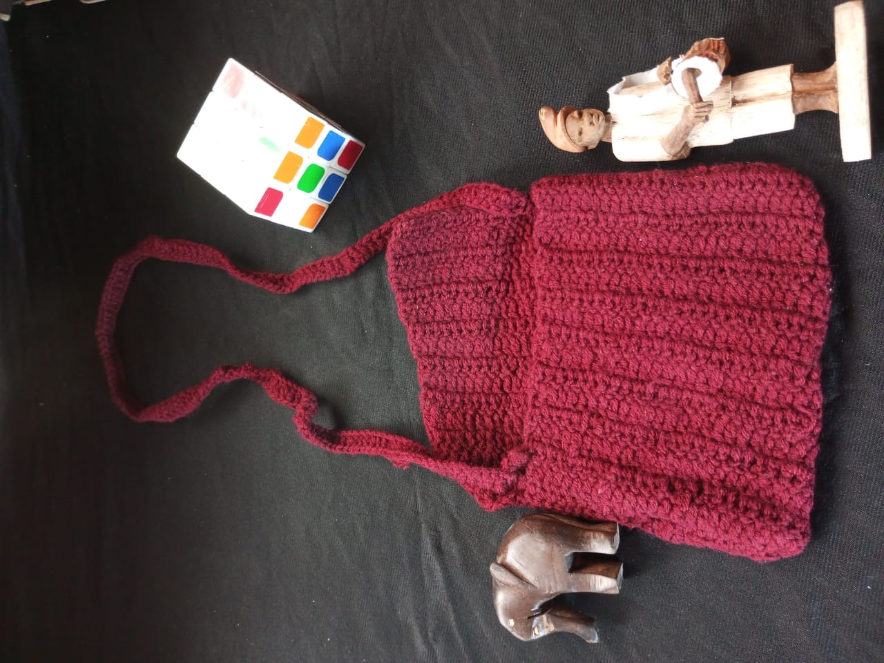 W Crochet Sling bag