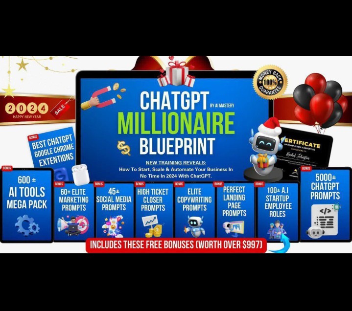 CHATGPT MILLIONAIRE BLUEPRINT: Learn How To Print Money Daily With AI