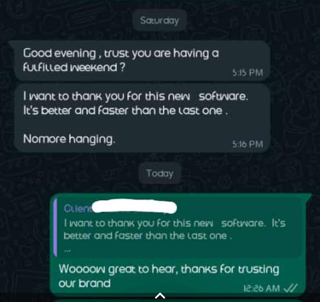 Customer review 1