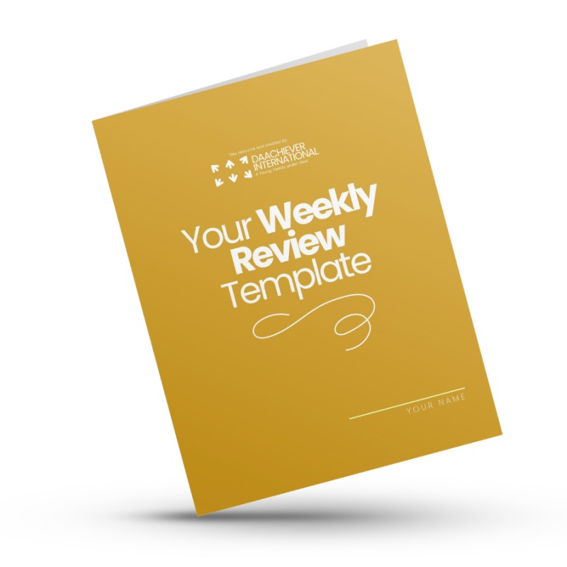 Daachiever Weekly Review Template (fillable)