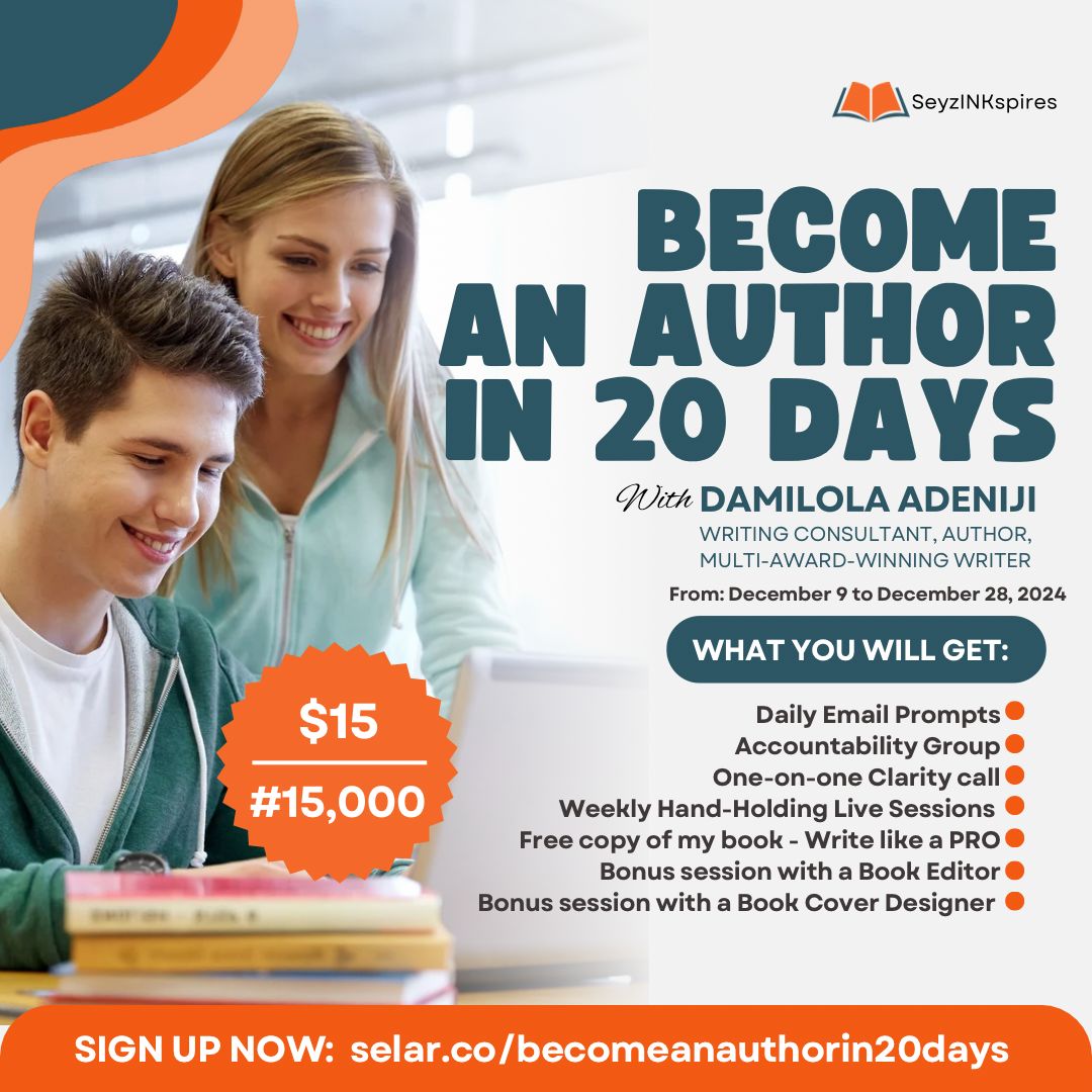 BECOME AN AUTHOR IN 20 DAYS