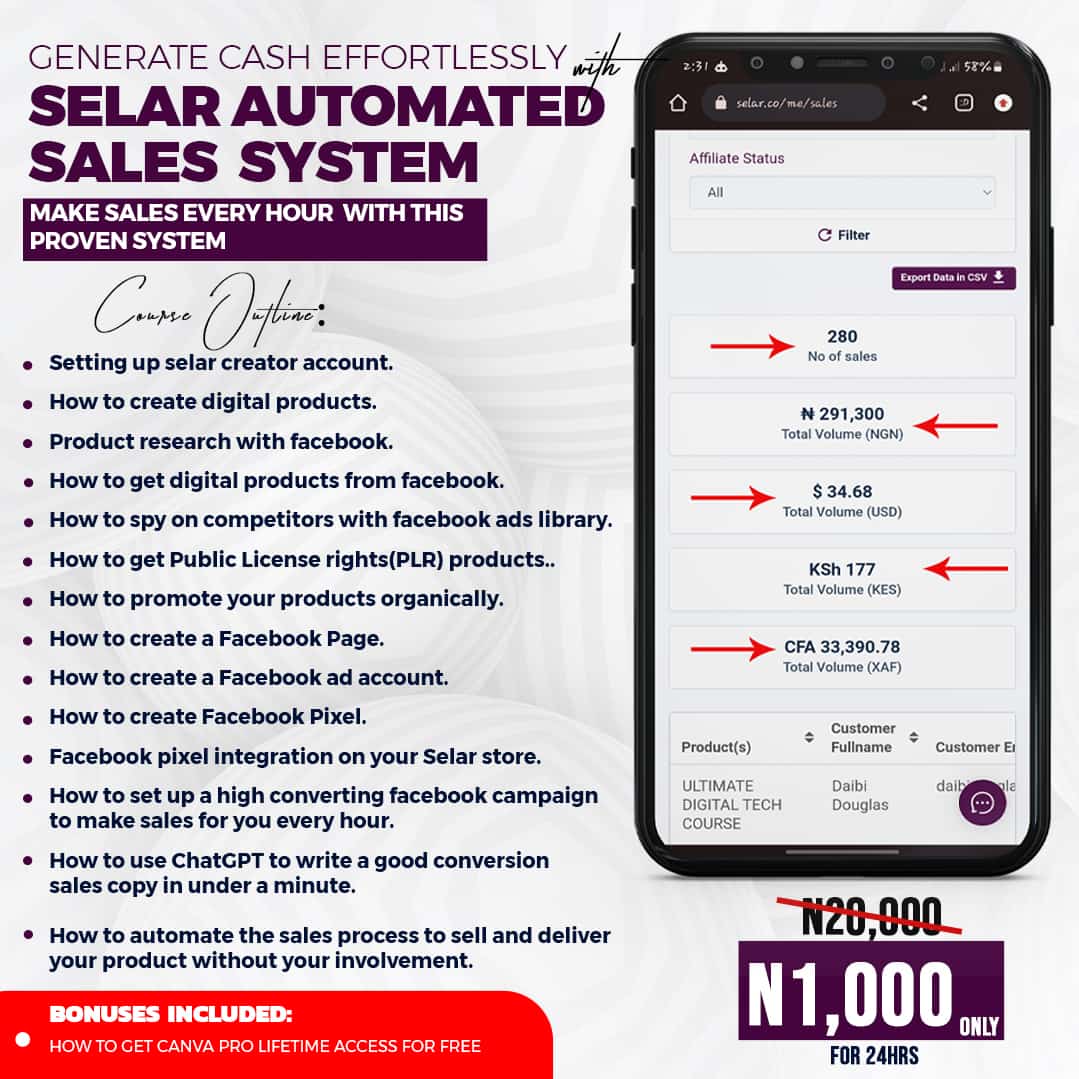 Selar Co Buy Selar Automated Sales System by Darko Michael on Selar
