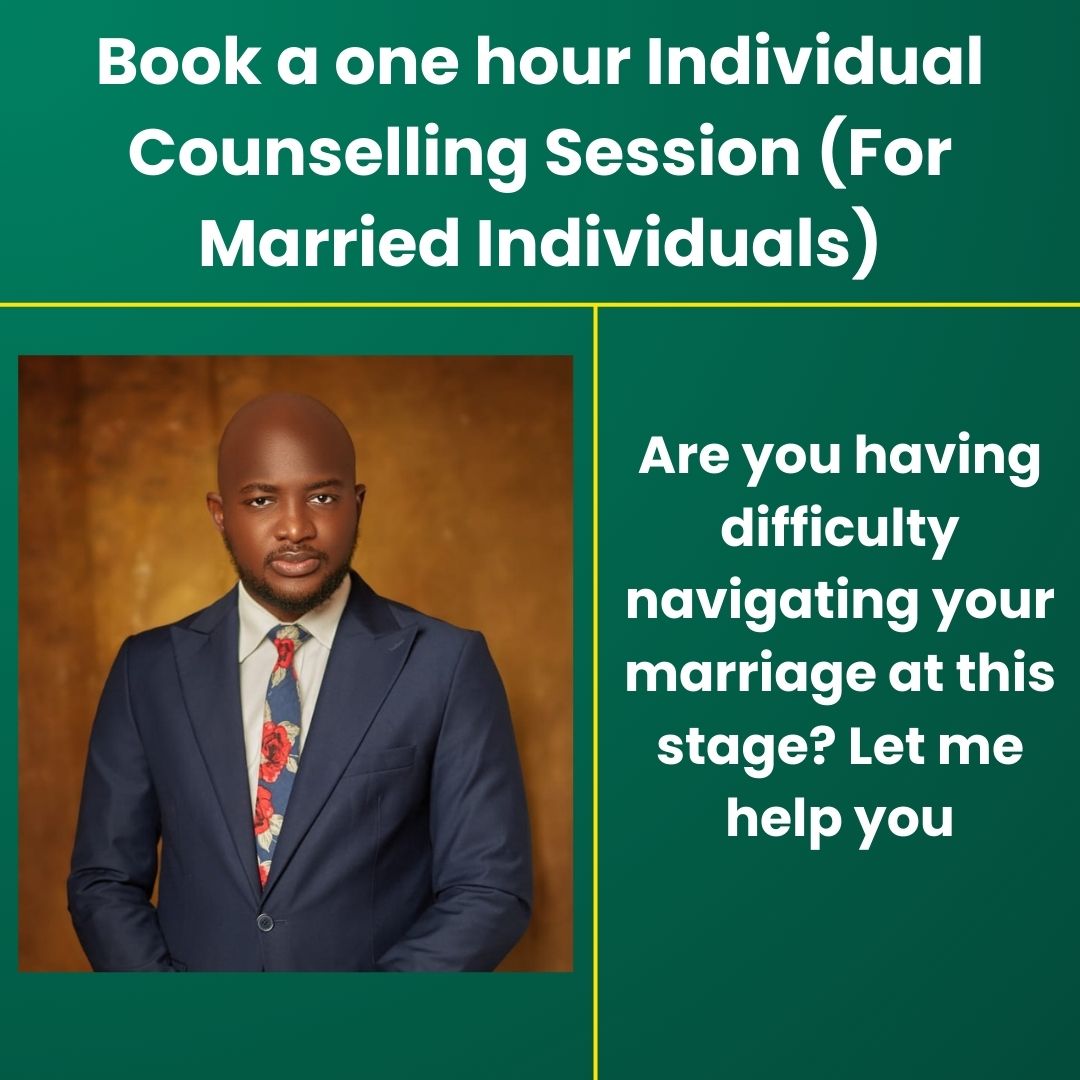 Book a one hour Individual Counselling Session (For Married Individuals)