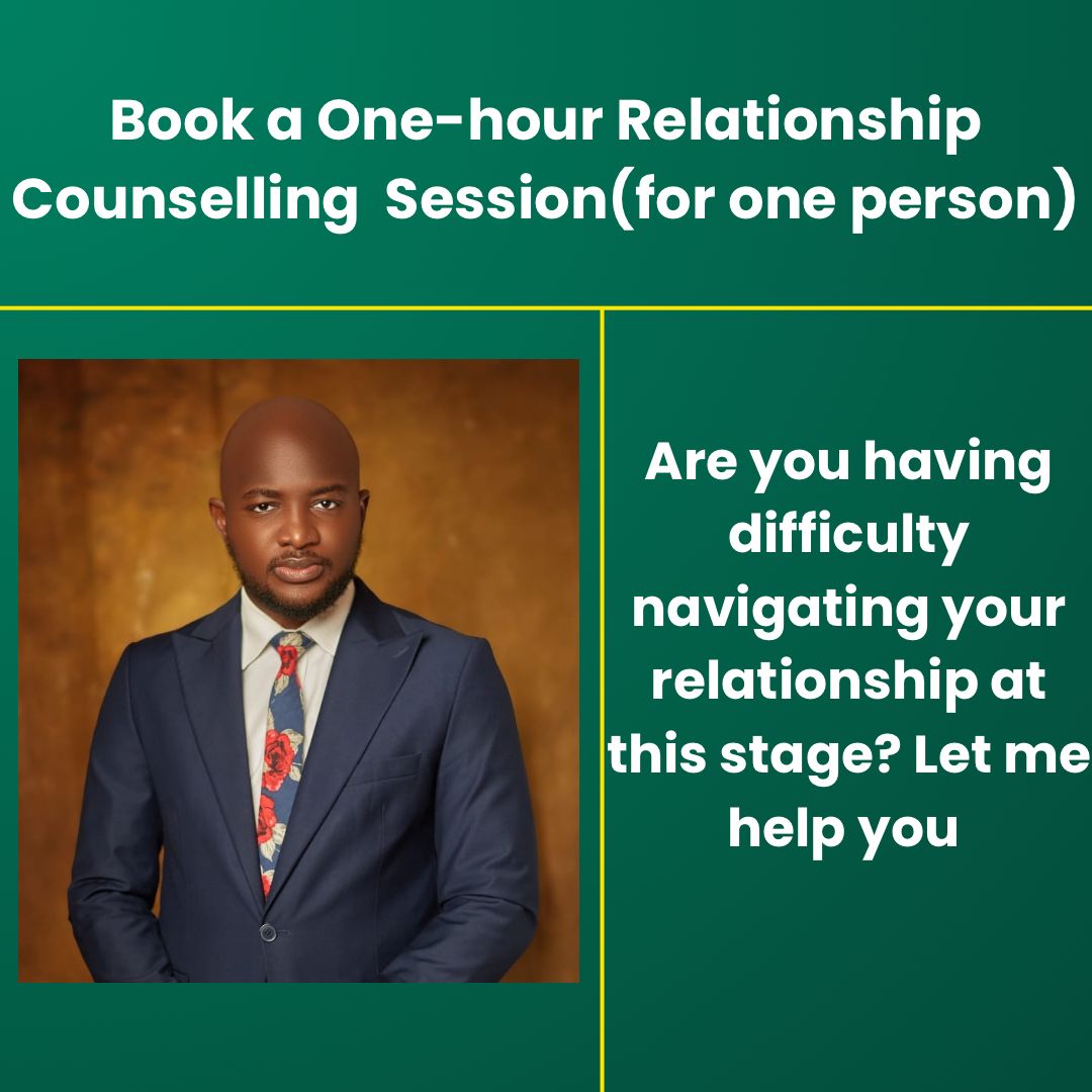 Book a one hour Relationship Counselling Session (for one person)