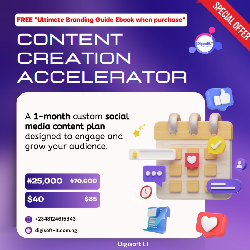 Buy Content Creation Accelerator by Digisoft I.T Admin on Selar