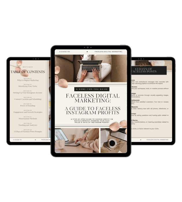 FACELESS DIGITAL MARKETING GUIDE with MRR